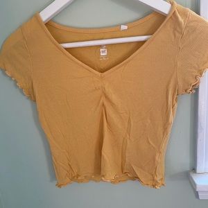 PacSun Yellow Crop Top